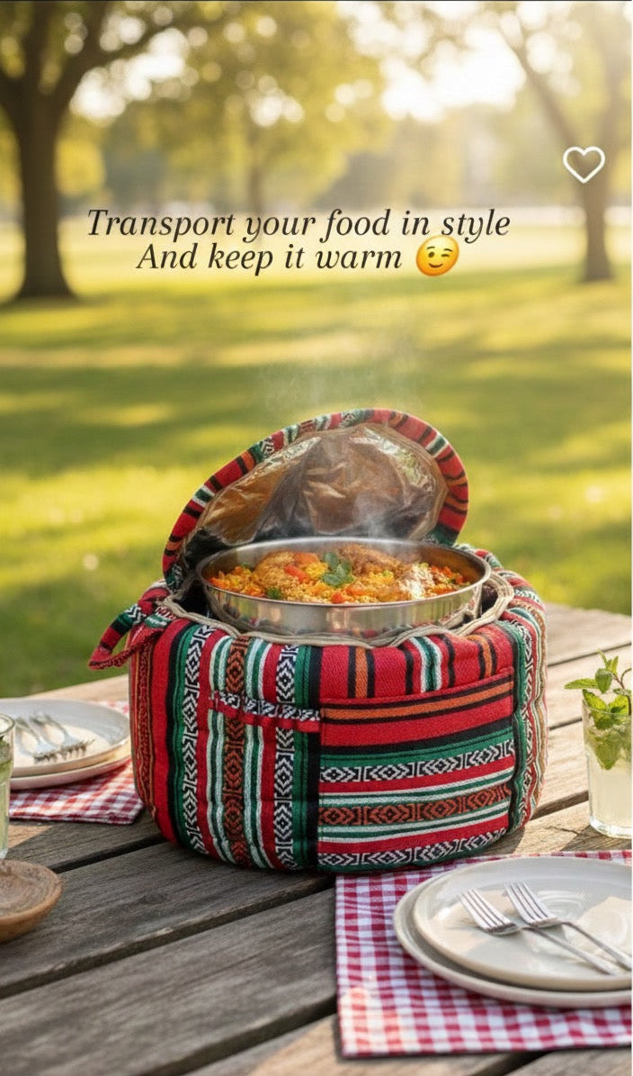 Sadu Insulated Food Bag - Round Shape ( Pot )